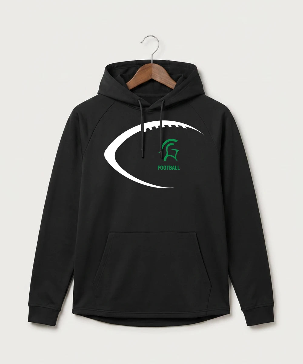 La Crescent-Hokah High School Football (Boys) - Black Hoodie - Full Front