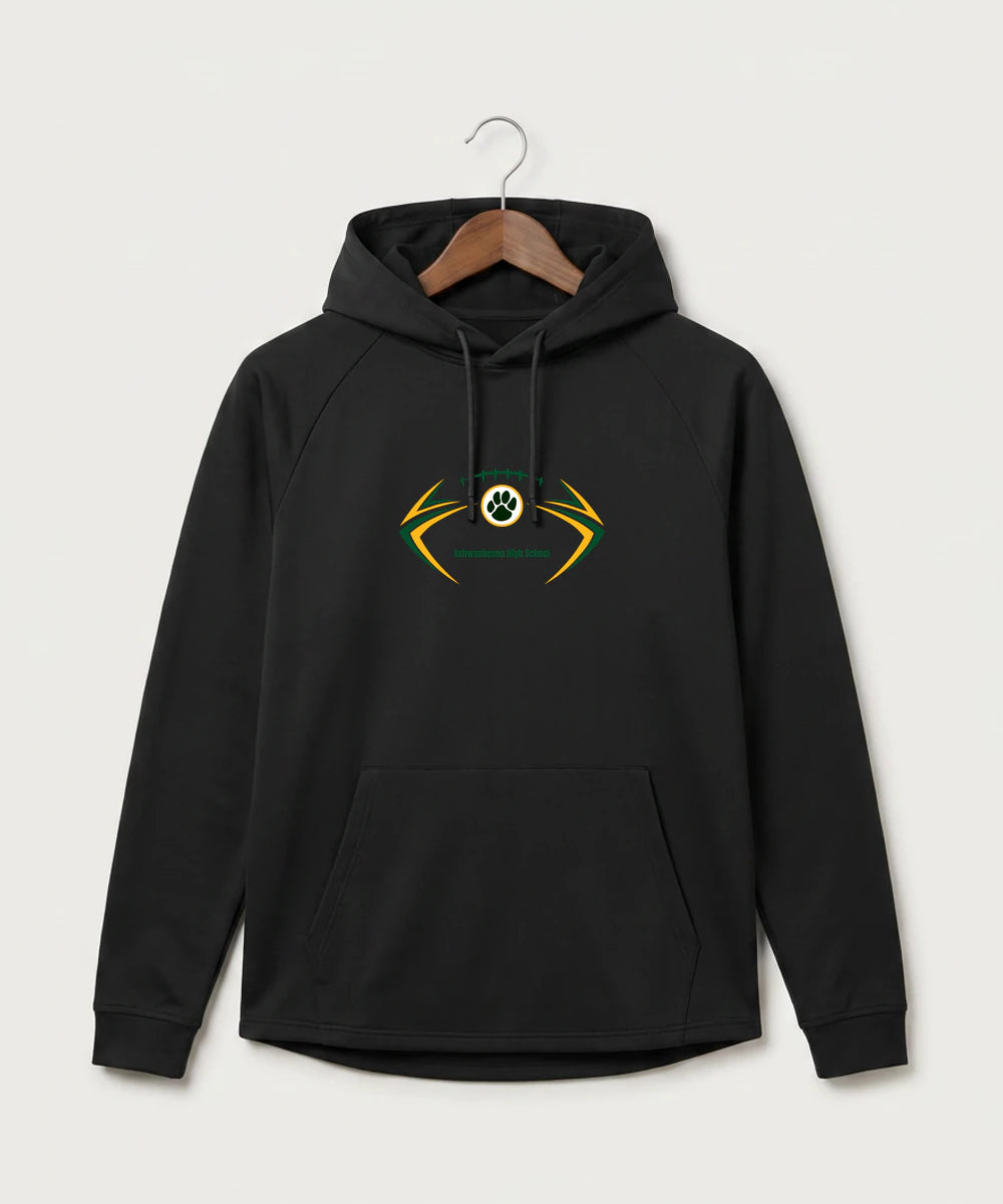 Ashwaubenon High School Football (Boys) - Black Hoodie - Full Front