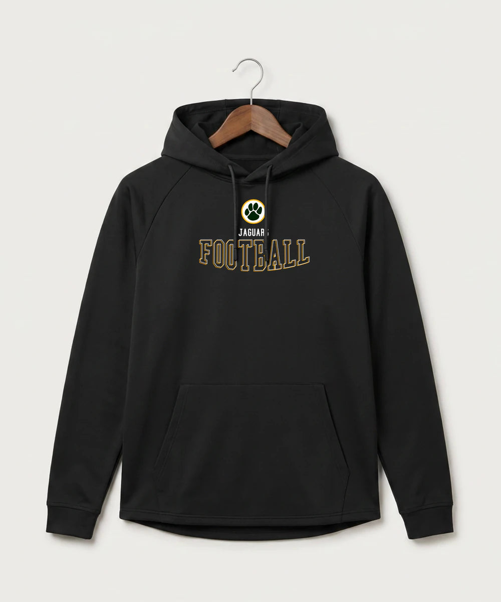 Ashwaubenon High School Football (Sandbox) - Black Hoodie - Full Front
