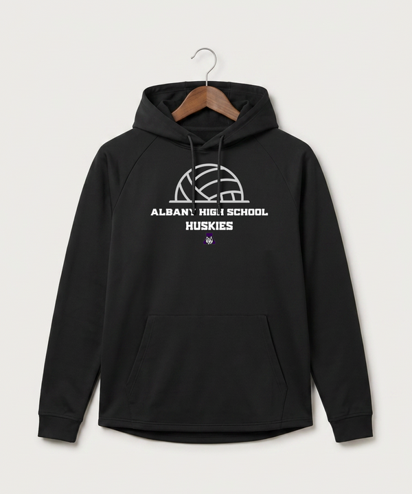 Albany High School Volleyball (Girls) - Black Hoodie - Full Front