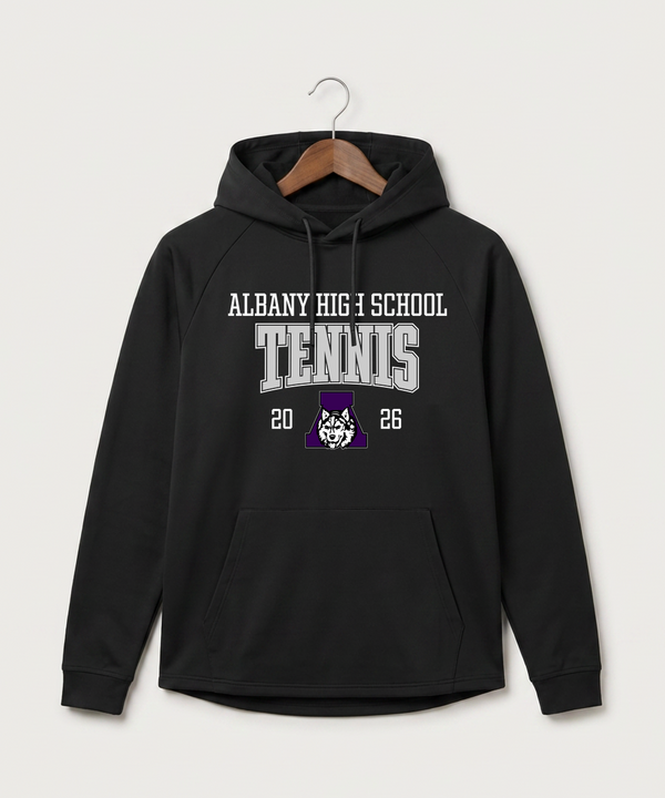 Albany High School Tennis (Boys) - Black Hoodie - Full Front