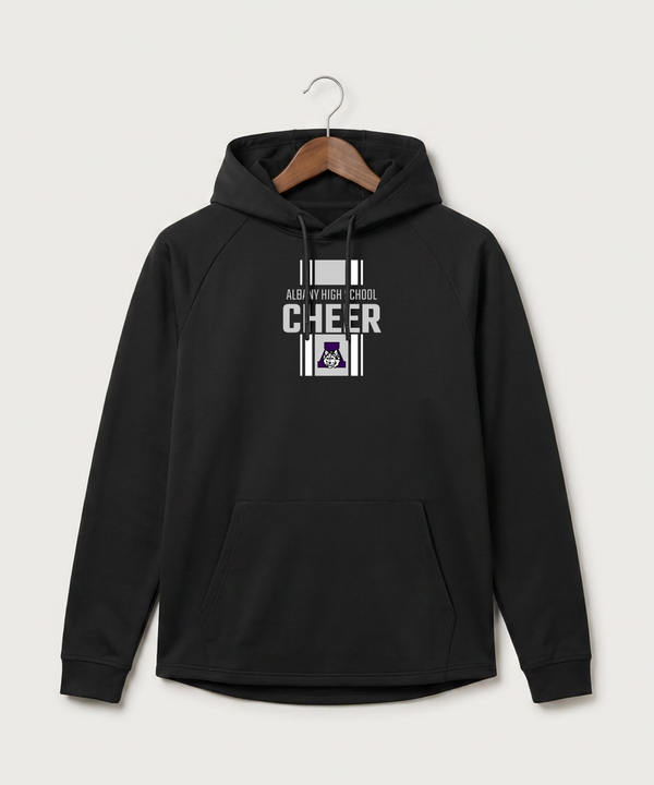 Albany High School Cheerleading - Black Hoodie - Full Front