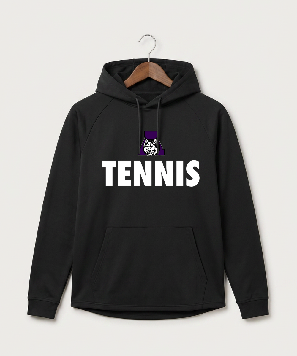Albany High School Tennis (Boys) - Black Hoodie - Full Front