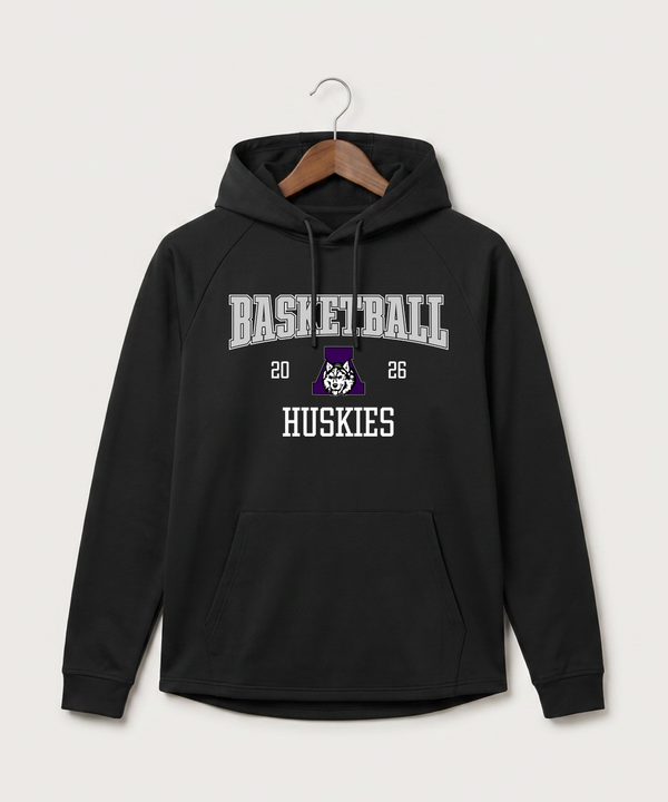 Albany High School Basketball (Boys) - Black Hoodie - Full Front