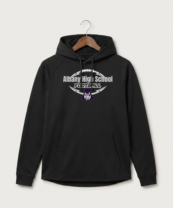 Albany High School Football (Boys) - Black Hoodie - Full Front