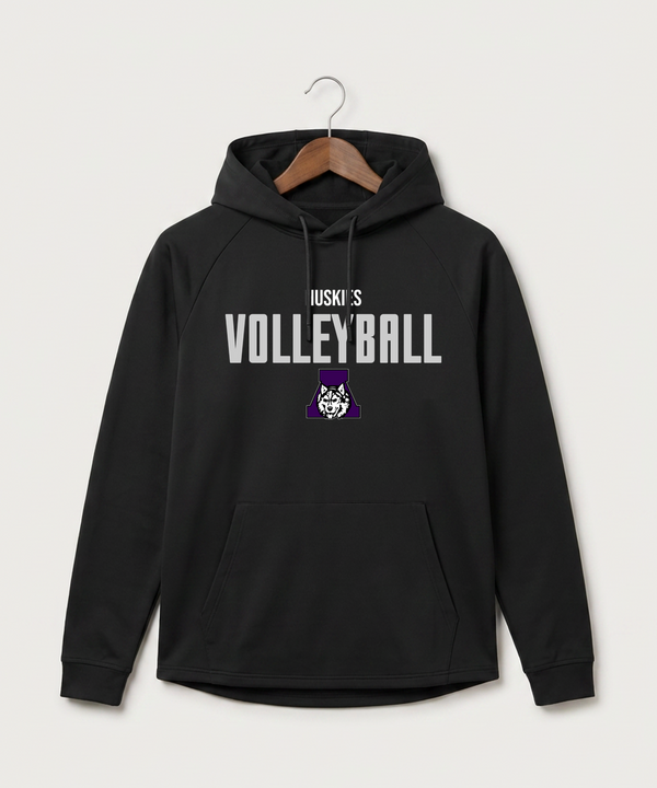 Albany High School Volleyball (Girls) - Black Hoodie - Full Front
