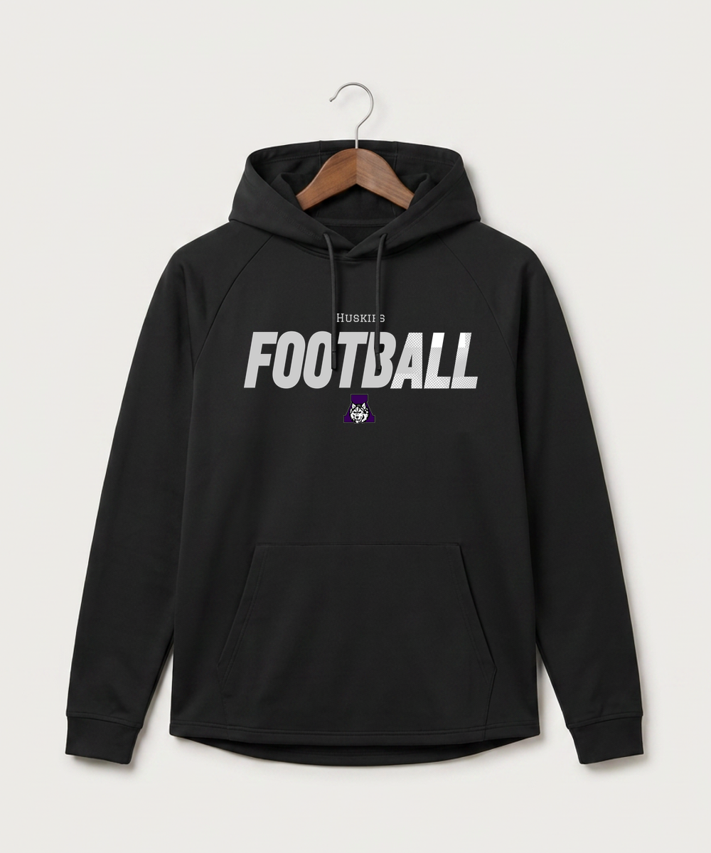 Albany High School Football (Boys) - Black Hoodie - Full Front