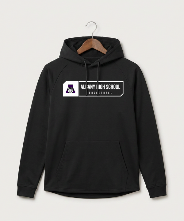 Albany High School Basketball (Boys) - Black Hoodie - Full Front