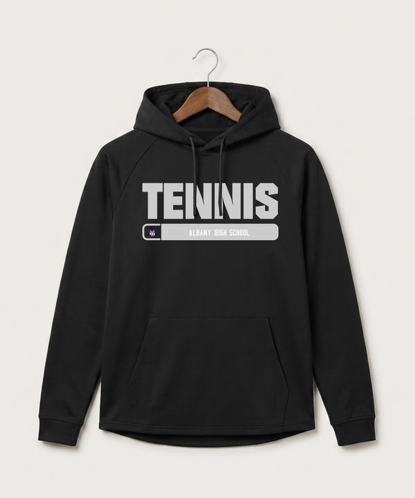 Albany High School Tennis (Boys) - Black Hoodie - Full Front