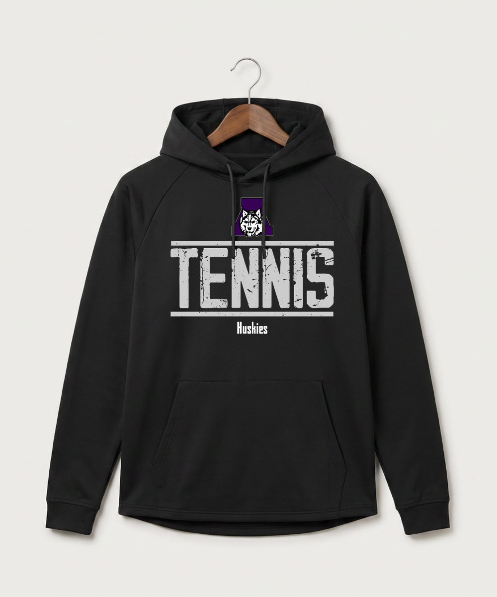 Albany High School Tennis (Boys) - Black Hoodie - Full Front