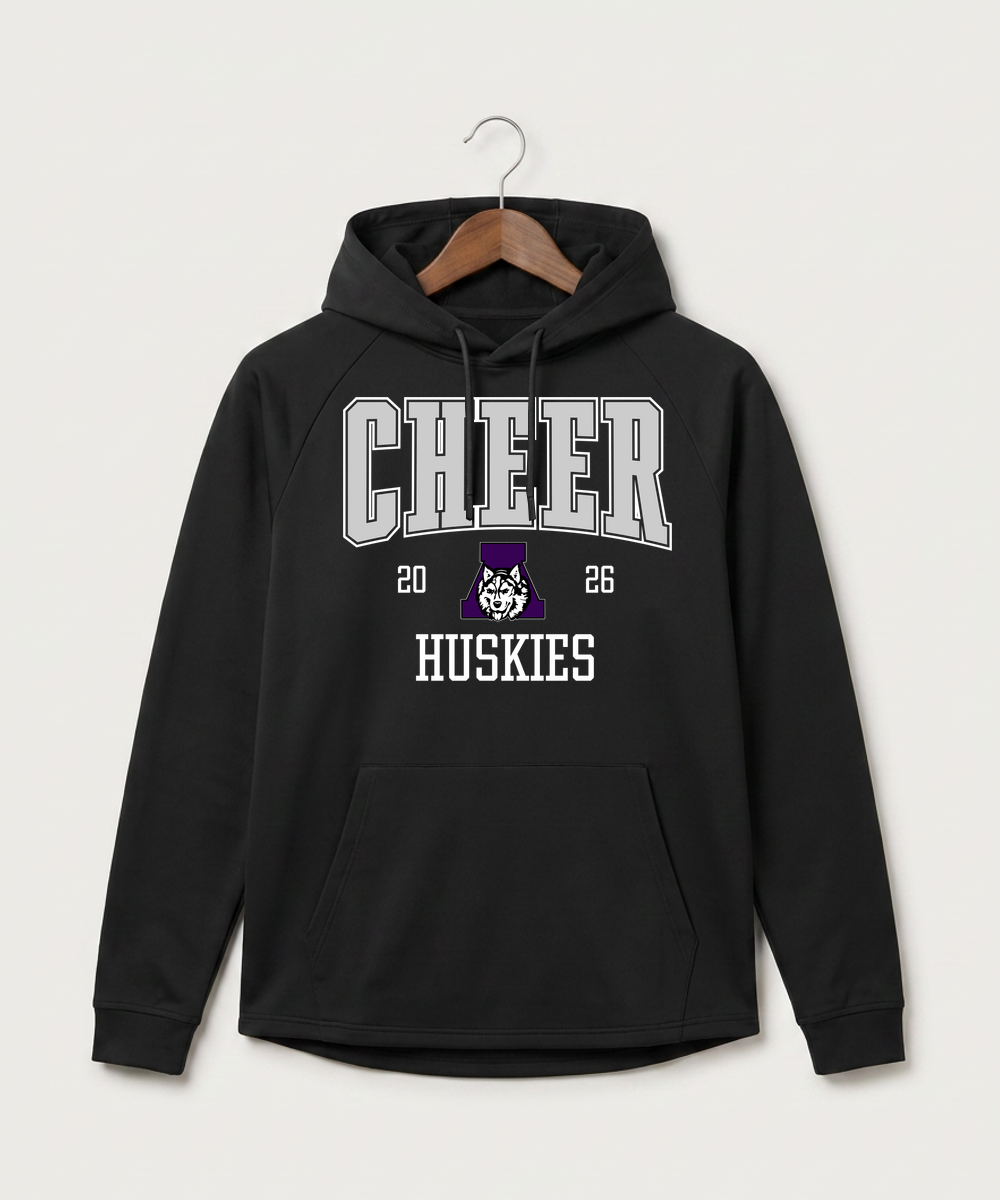 Albany High School Cheerleading - Black Hoodie - Full Front