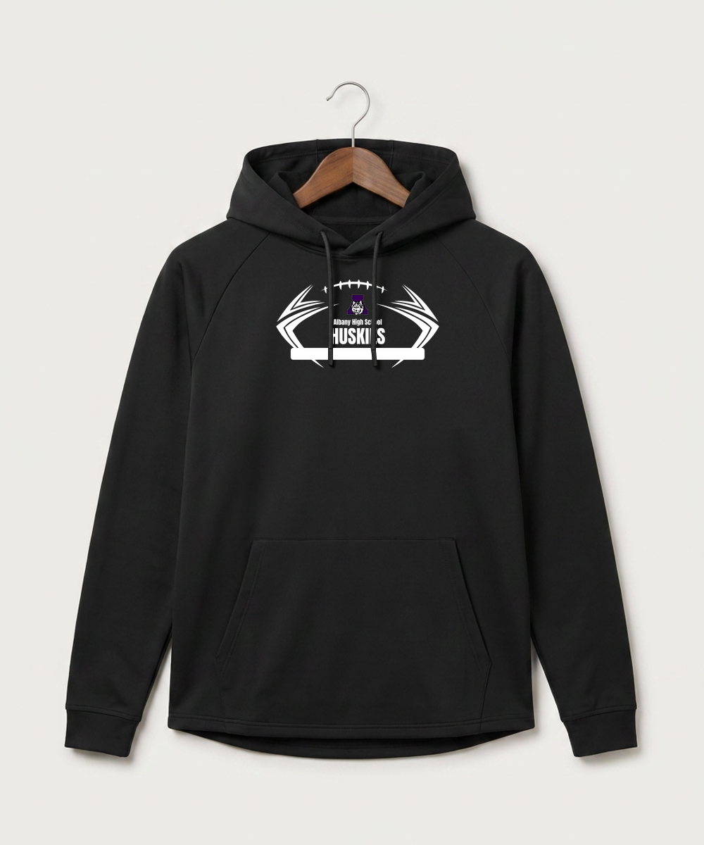 Albany High School Football (Boys) - Black Hoodie - Full Front