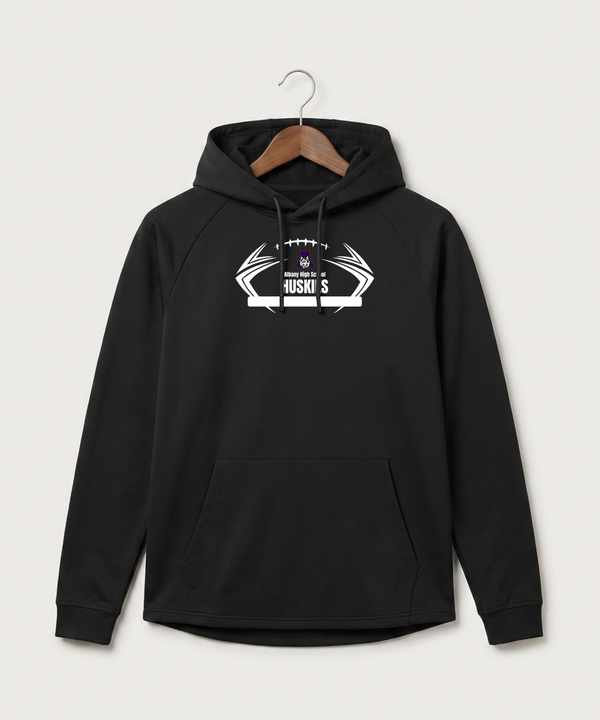 Albany High School Football (Boys) - Black Hoodie - Full Front