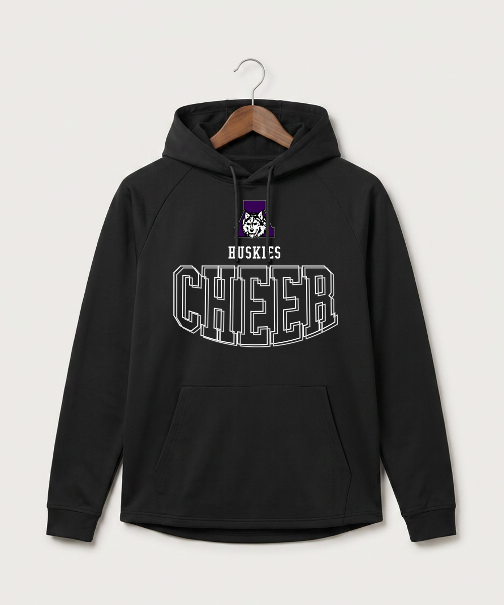 Albany High School Cheerleading - Black Hoodie - Full Front