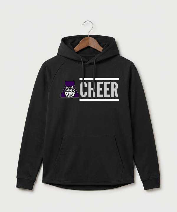 Albany High School Cheerleading - Black Hoodie - Full Front