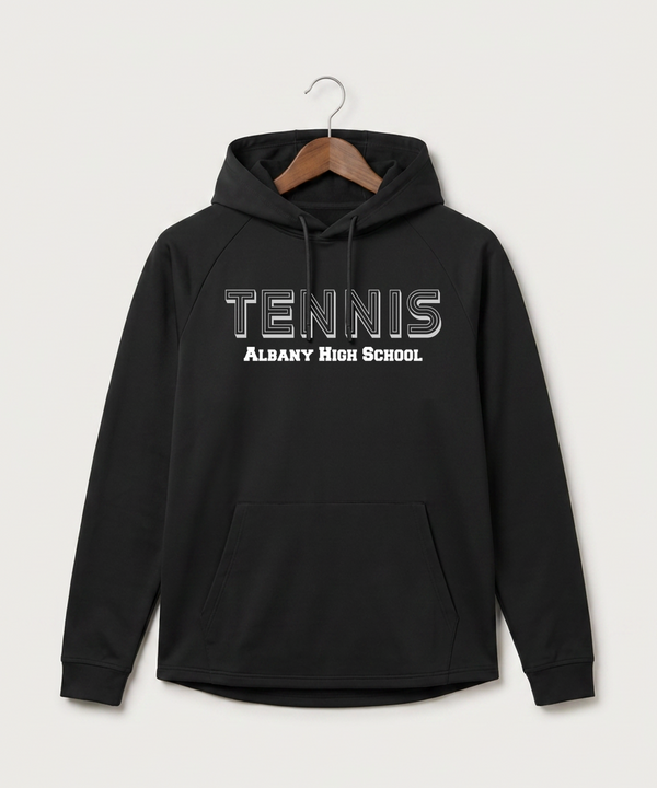 Albany High School Tennis (Boys) - Black Hoodie - Full Front