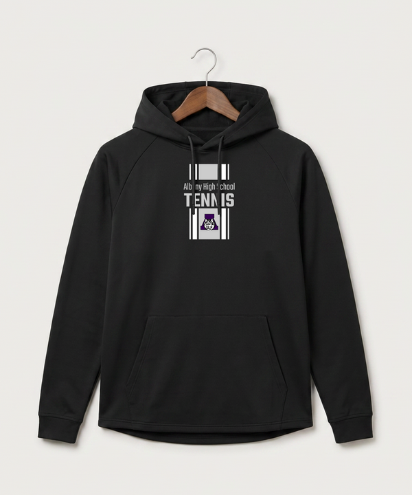 Albany High School Tennis (Boys) - Black Hoodie - Full Front