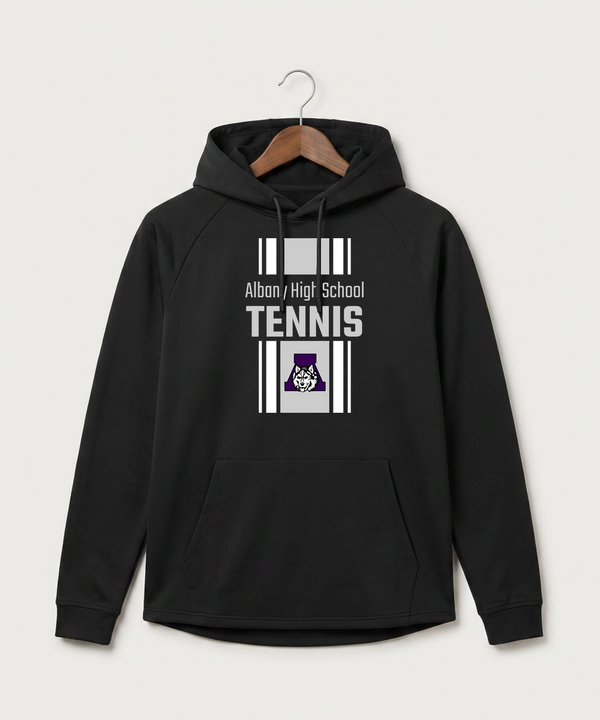 Albany High School Tennis (Boys) - Black Hoodie - Full Front