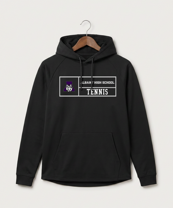 Albany High School Tennis (Boys) - Black Hoodie - Full Front