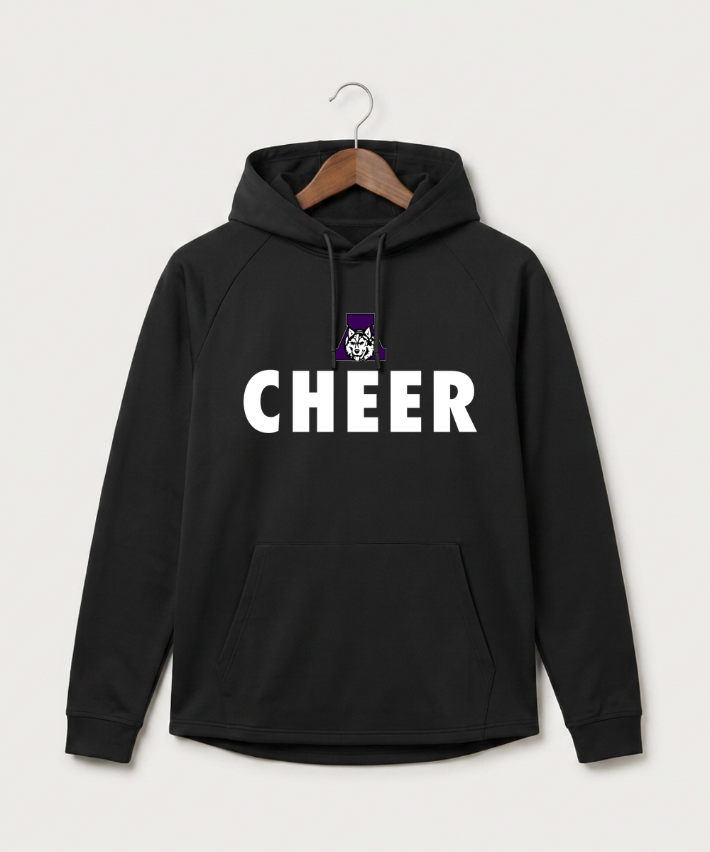 Albany High School Cheerleading - Black Hoodie - Full Front
