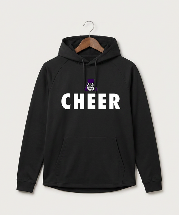 Albany High School Cheerleading - Black Hoodie - Full Front