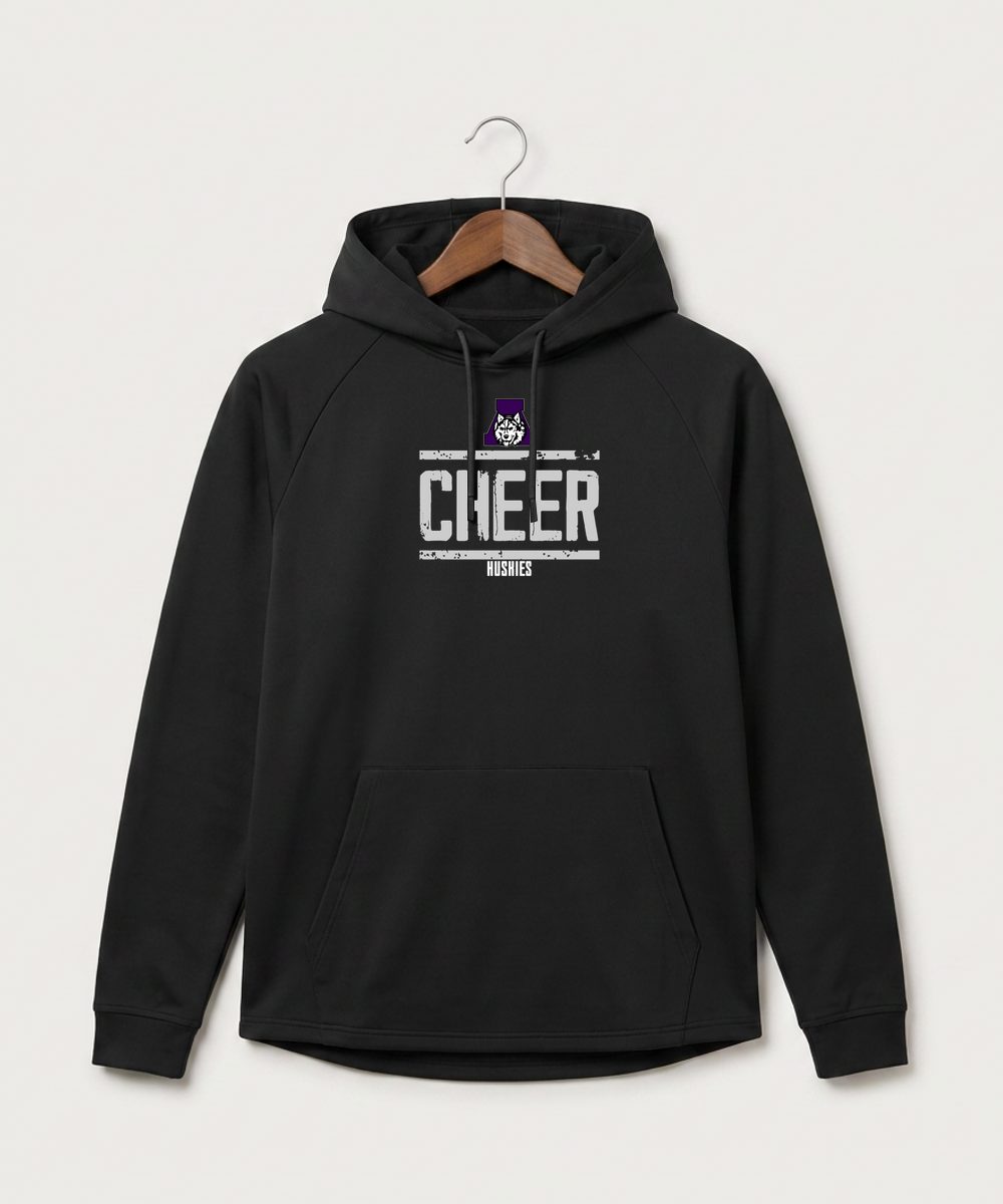 Albany High School Cheerleading - Black Hoodie - Full Front
