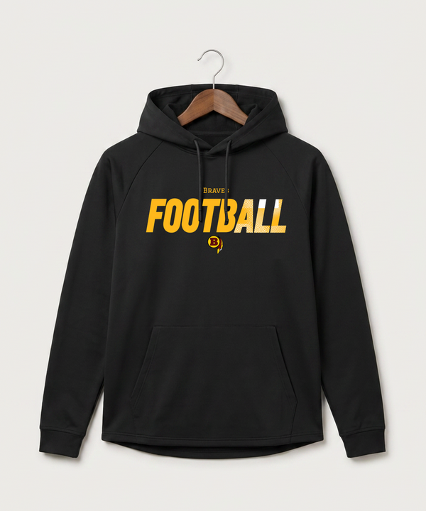 Benson High School Football (Boys) - Black Hoodie - Full Front