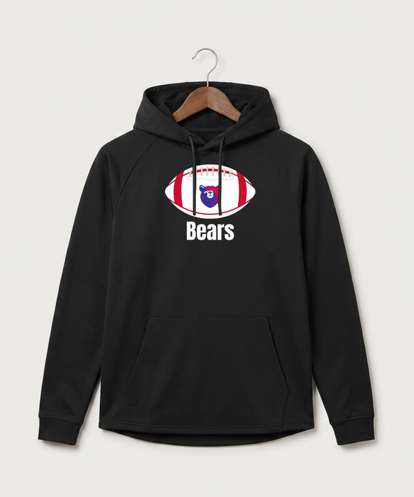 Bertha Hewitt High School Football (Boys) - Black Hoodie - Full Front