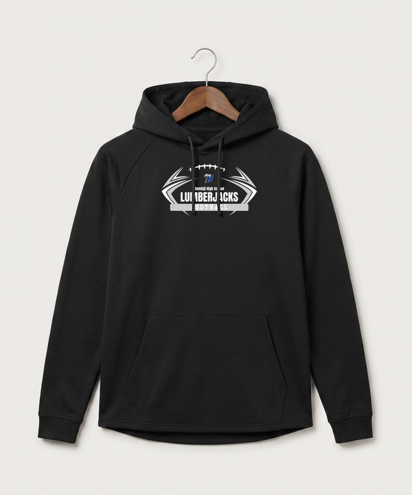 Bemidji High School Football (Boys) - Black Hoodie - Full Front