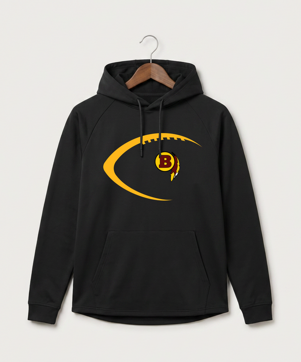 Benson High School Football (Boys) - Black Hoodie - Full Front