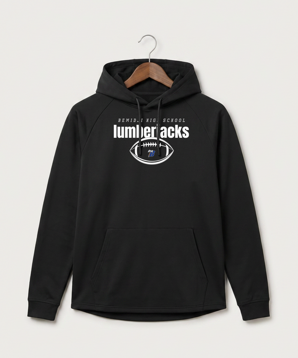 Bemidji High School Football (Boys) - Black Hoodie - Full Front