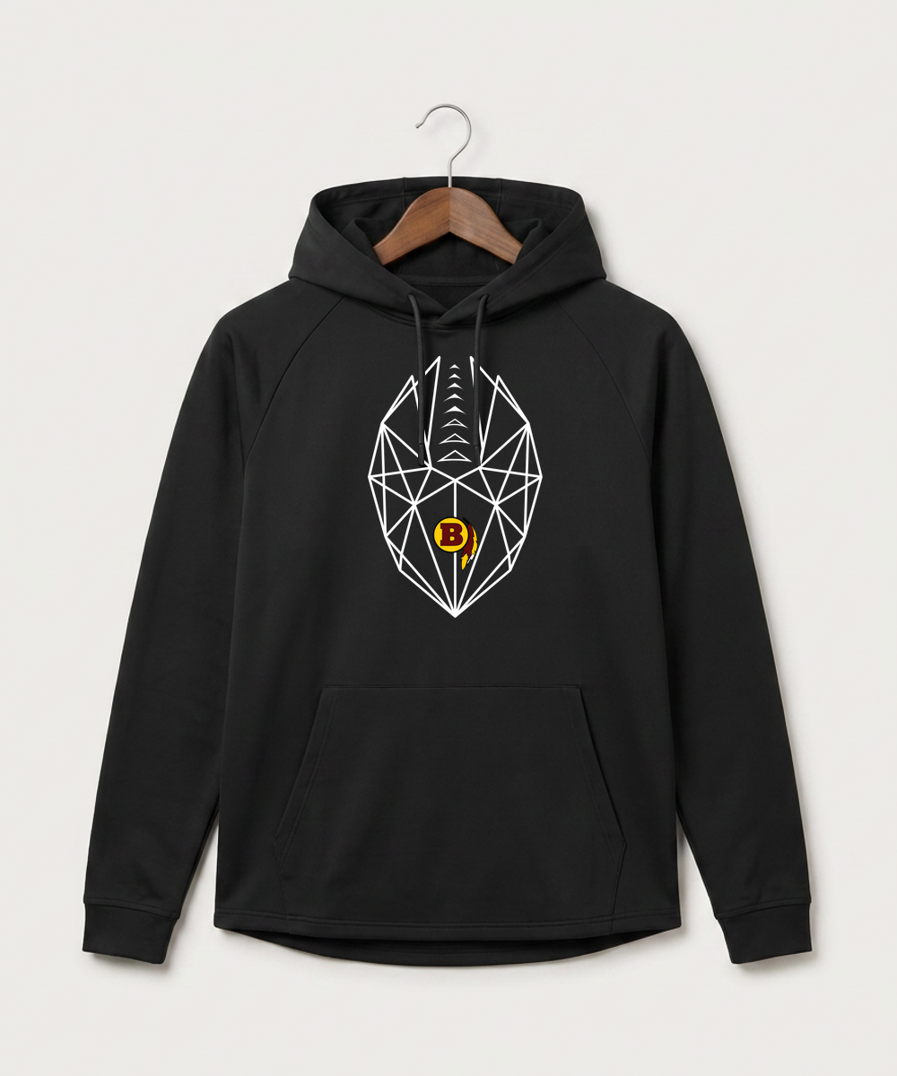 Benson High School Football (Boys) - Black Hoodie - Full Front