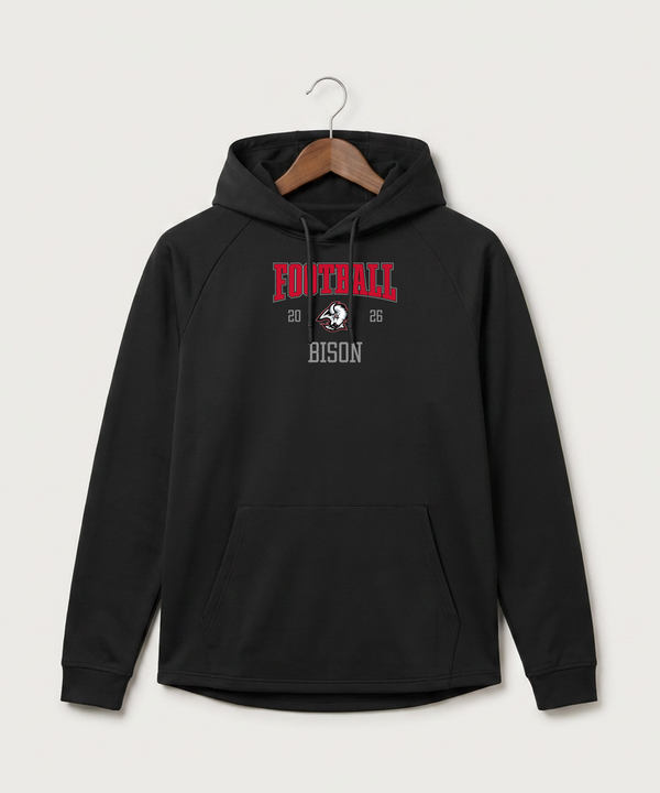 Buffalo High School Football (Boys) - Black Hoodie - Full Front