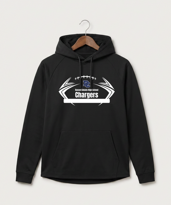 Dassel Cokato High School Football (Boys) - Black Hoodie - Full Front