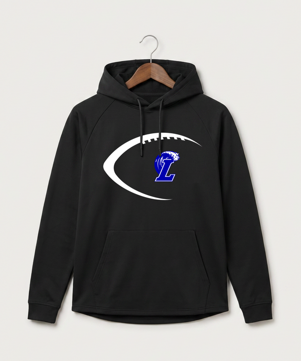 Lakeview High School Football (Boys) - Black Hoodie - Full Front