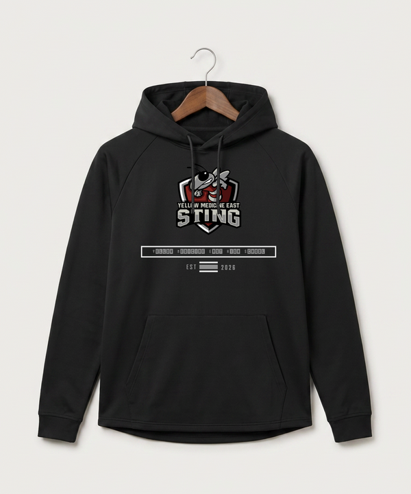 Yellow Medicine East High School Athletics - Black Hoodie - Full Front