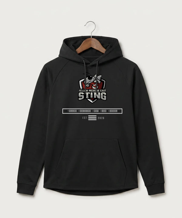 Yellow Medicine East High School Athletics - Black Hoodie - Full Front