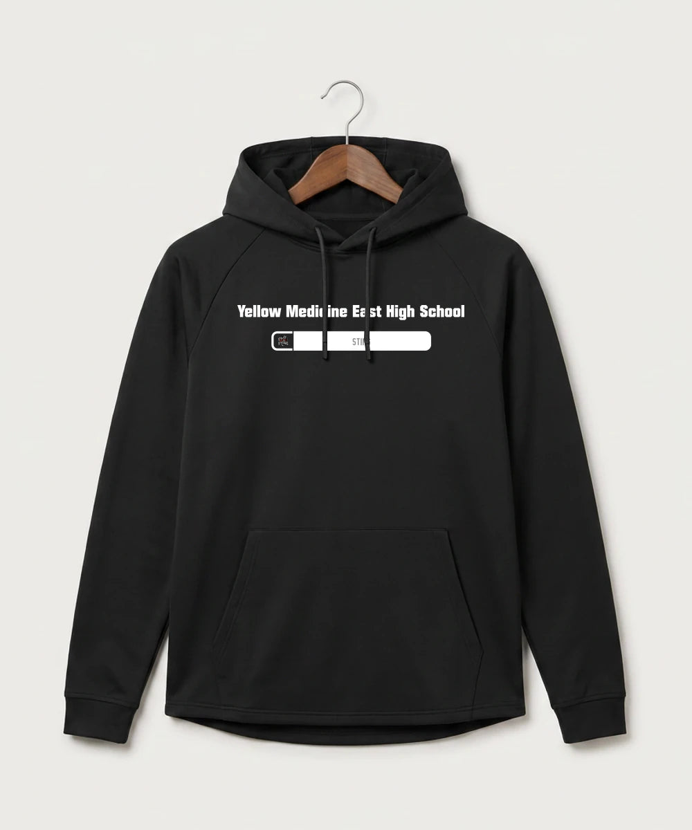 Yellow Medicine East High School Athletics - Black Hoodie - Full Front
