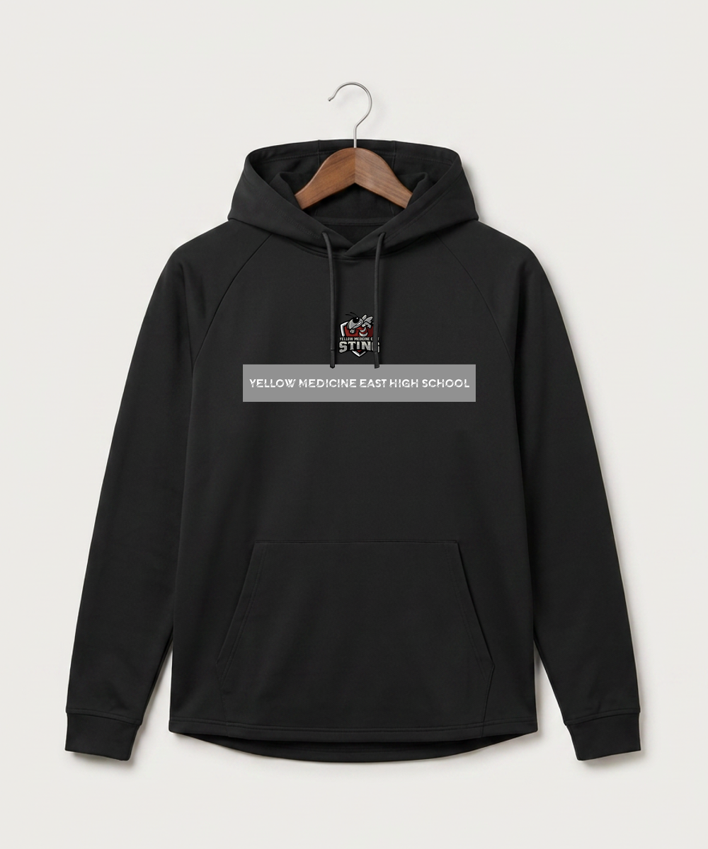 Yellow Medicine East High School Athletics - Black Hoodie - Full Front