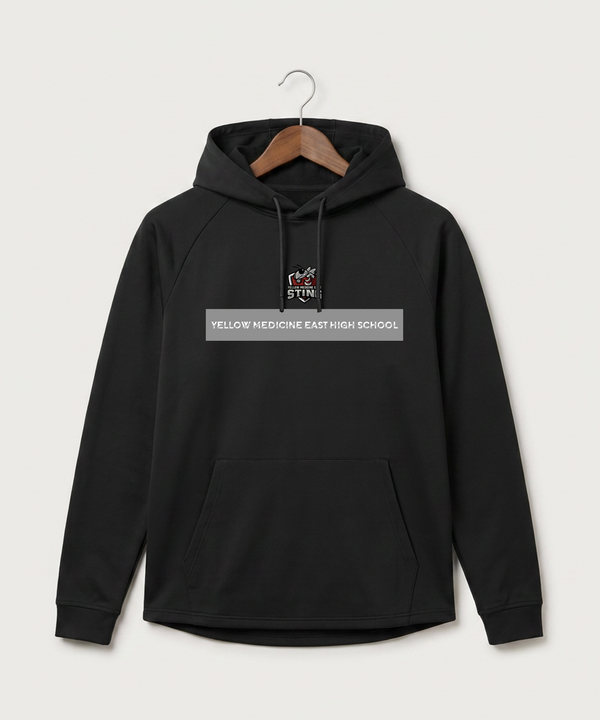 Yellow Medicine East High School Athletics - Black Hoodie - Full Front