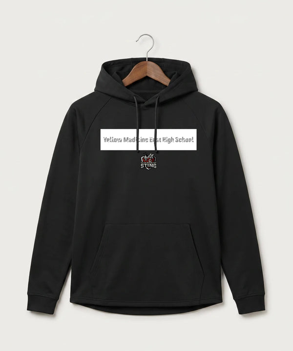 Yellow Medicine East High School Athletics - Black Hoodie - Full Front