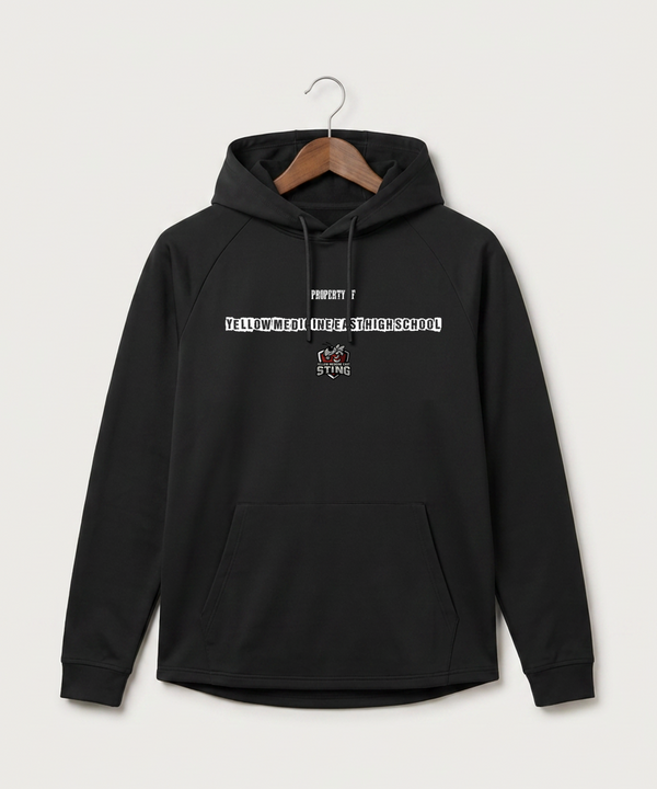 Yellow Medicine East High School Athletics - Black Hoodie - Full Front