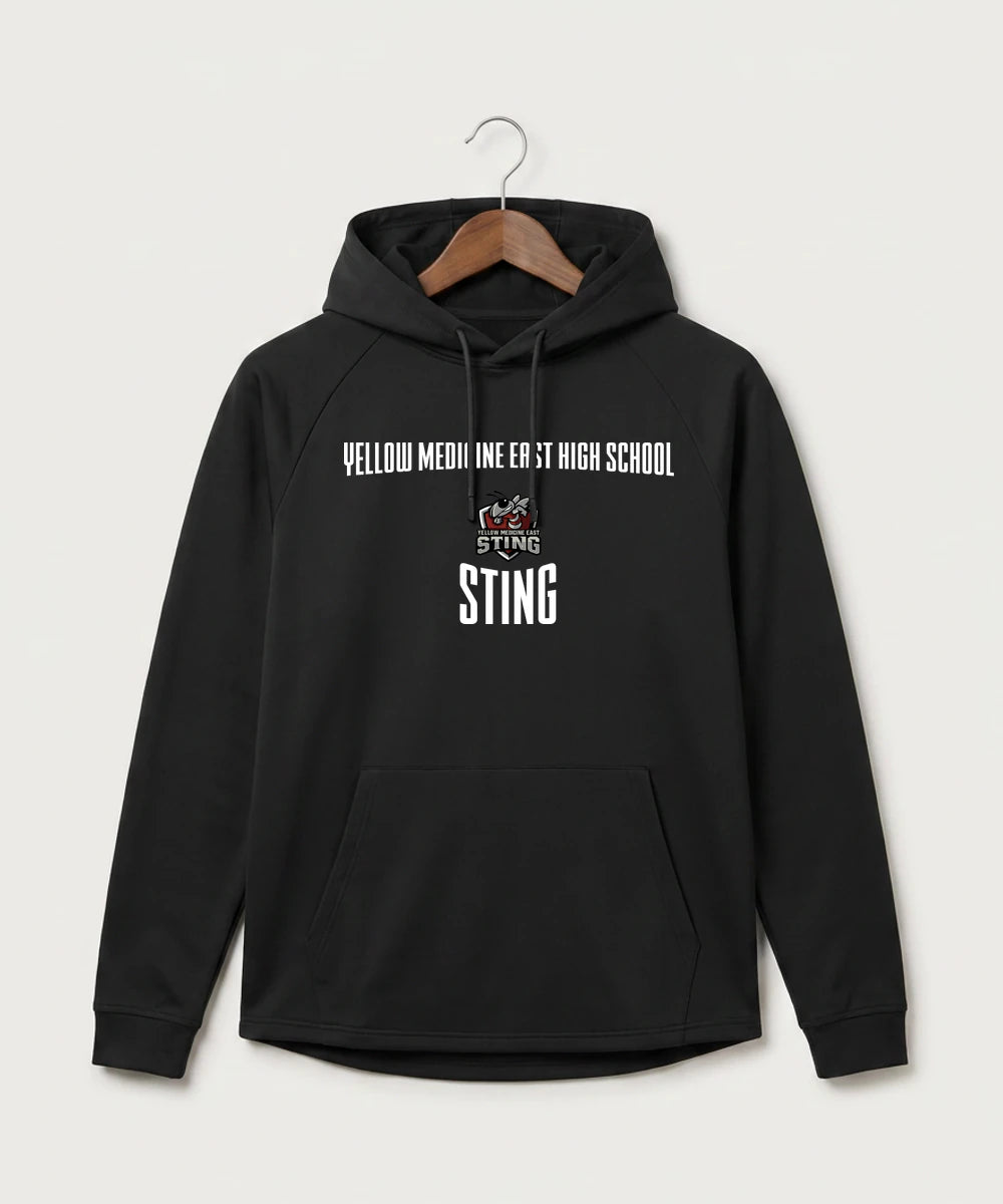 Yellow Medicine East High School Athletics - Black Hoodie - Full Front