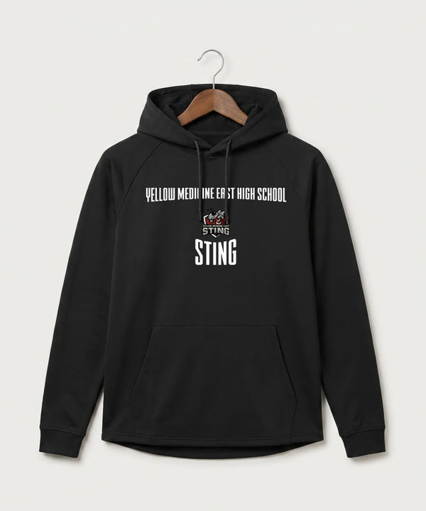 Yellow Medicine East High School Athletics - Black Hoodie - Full Front