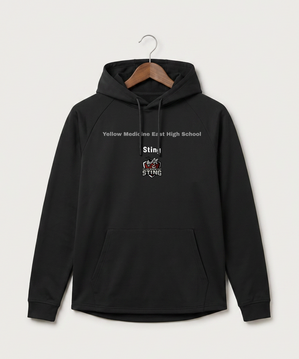 Yellow Medicine East High School Athletics - Black Hoodie - Full Front