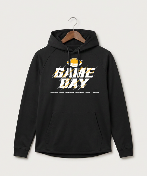 Howard Lake Waverly Winsted High School Football (Boys) - Black Hoodie - Full Front