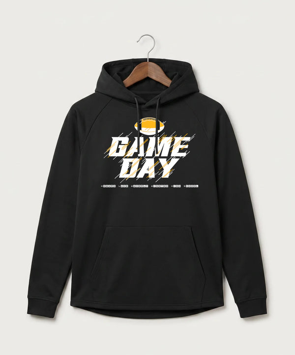 Howard Lake Waverly Winsted High School Football (Boys) - Black Hoodie - Full Front