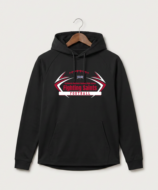 Kerkhoven-Murdock-Sunburg High School Football (Boys) - Black Hoodie - Full Front
