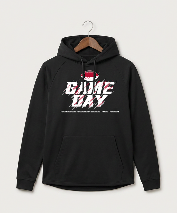 Kerkhoven-Murdock-Sunburg High School Football (Boys) - Black Hoodie - Full Front