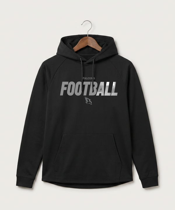Red Rock Central High School Football (Boys) - Black Hoodie - Full Front